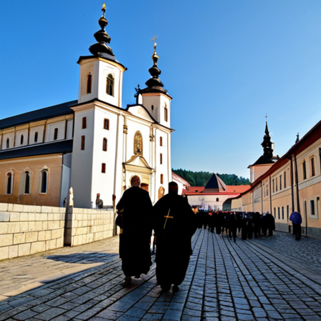 폴란드 카톨릭 문화 - Jasna Góra Pilgrimage: The Ascent of Faith**

A breathtaking wide-angle shot of hundreds of pilgrims...