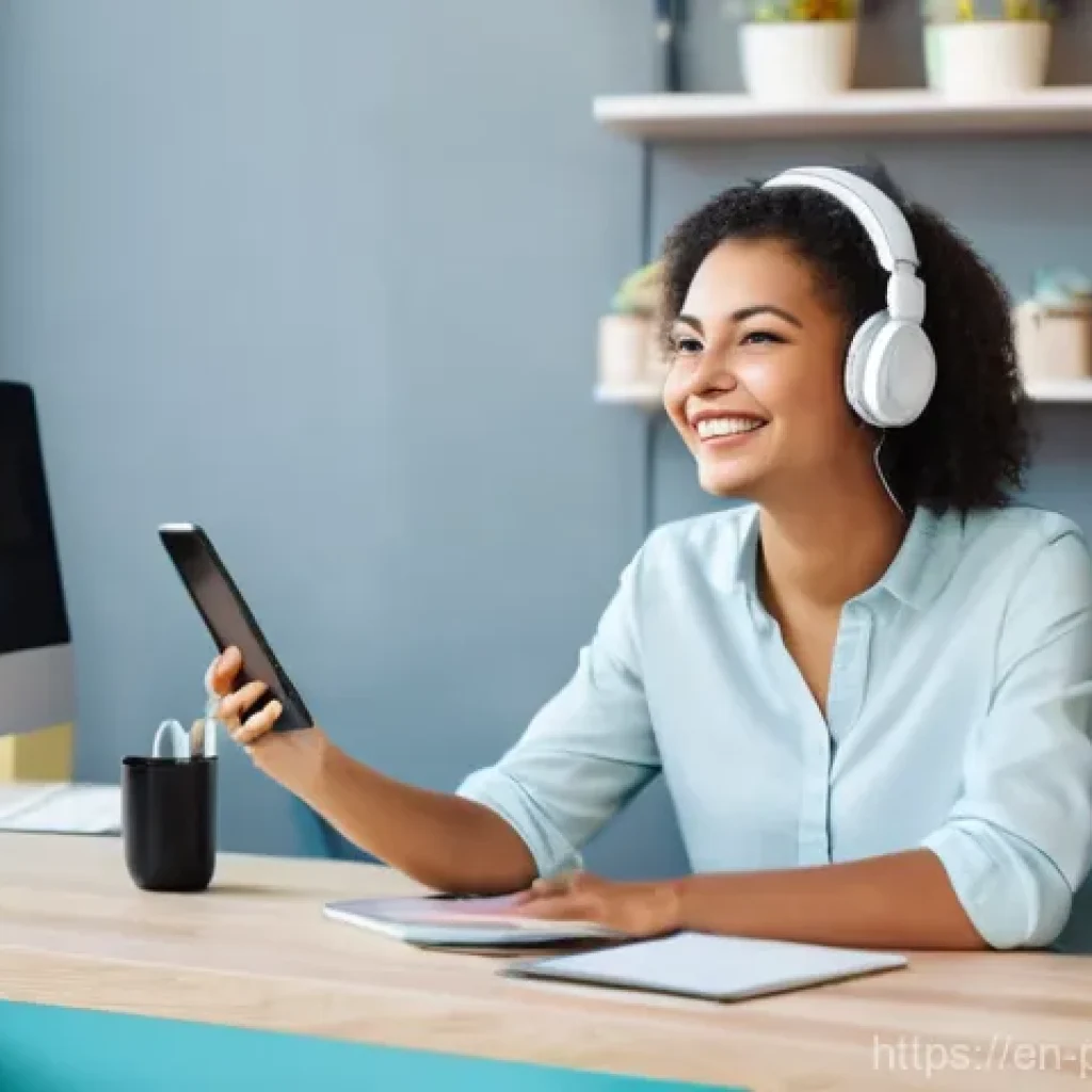 폴란드어 공부법 - **Prompt:** A young adult, in their mid-20s, with a mix of concentration and a hopeful smile, is sit...